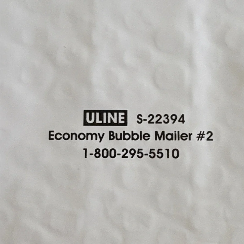 Set of 25 ULINE Economy Bubble Mailers#2 (8-1/2”WX12”L) Self-seal adhesive strip